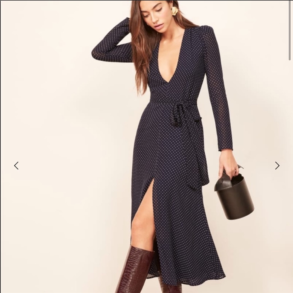 Reformation Hailey Dress in Button NWT